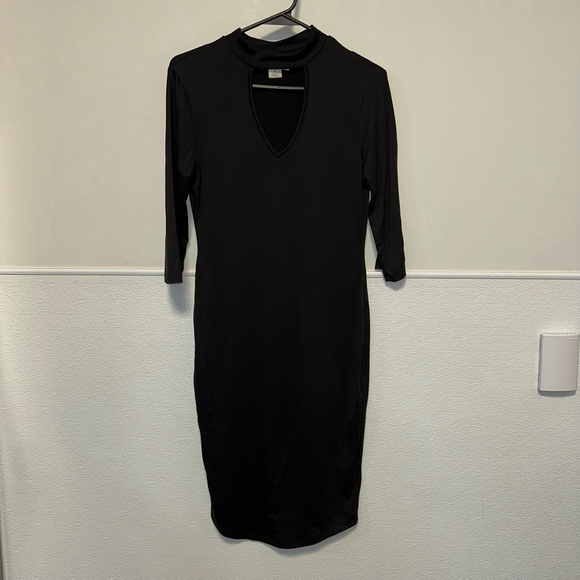 Women's Wishful Park Dress Size M Black Key hole front form fitting - Picture 5 of 12